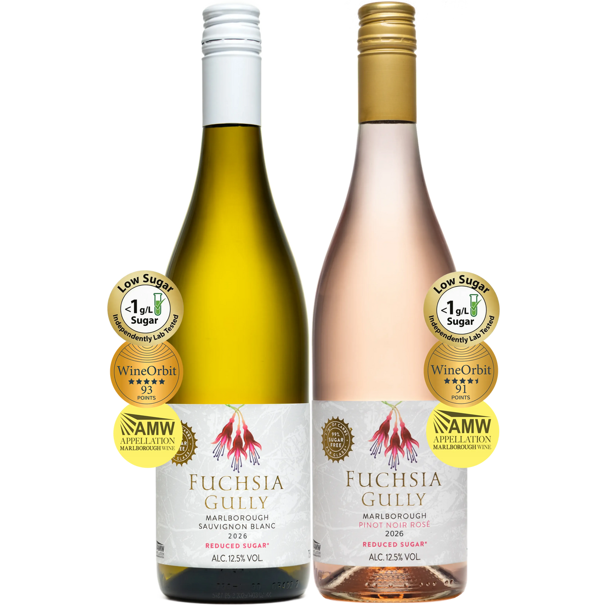 Fuchsia Gully Mixed Case - Reduced-Sugar Sauvignon Blanc and Rose