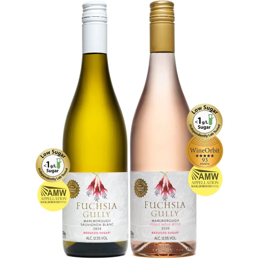 Fuchsia Gully Mixed Two Bottle Taster Pack - Reduced Sugar Sauvignon Blanc and Rose