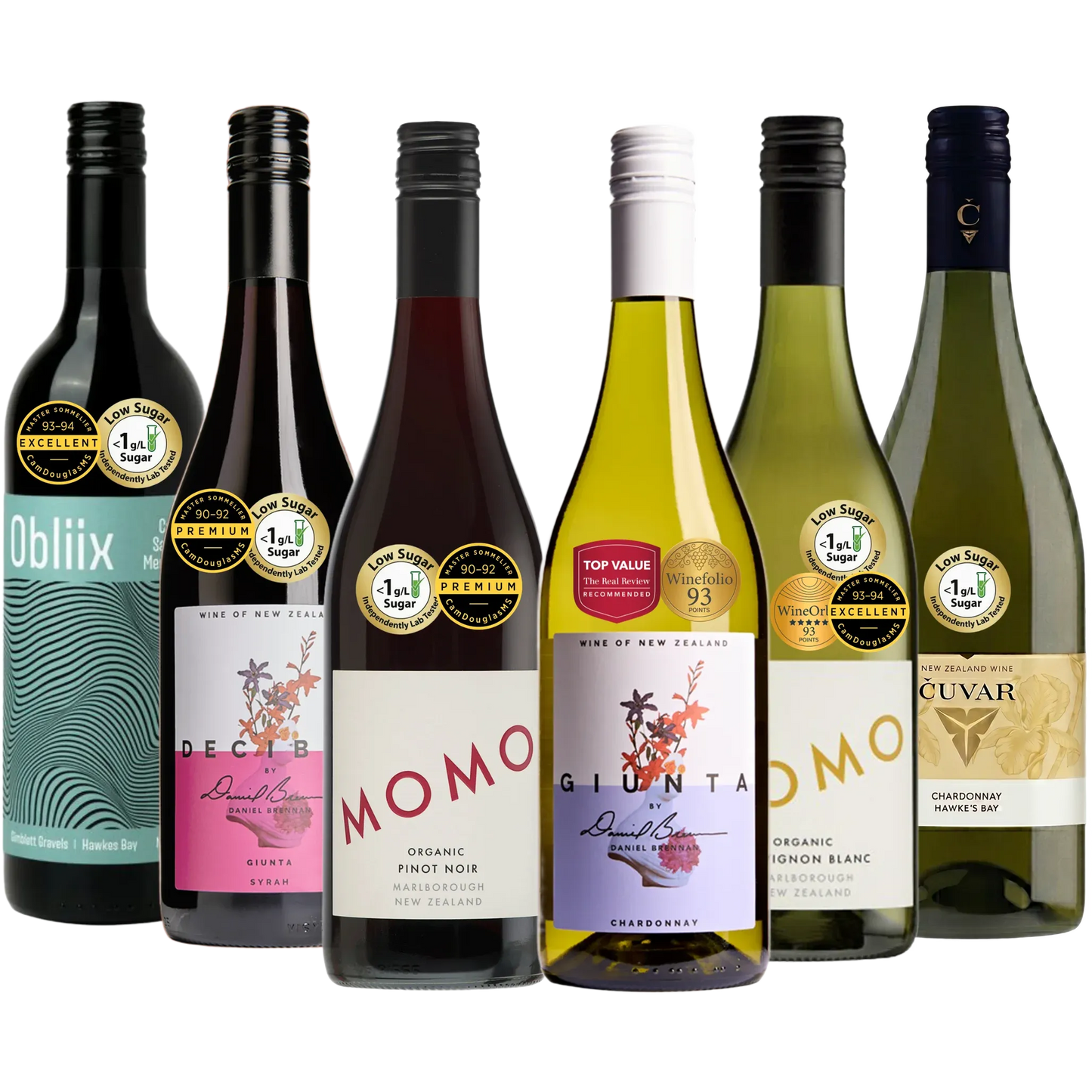 Lower Sugar Red and White Wines - Mixed Pack