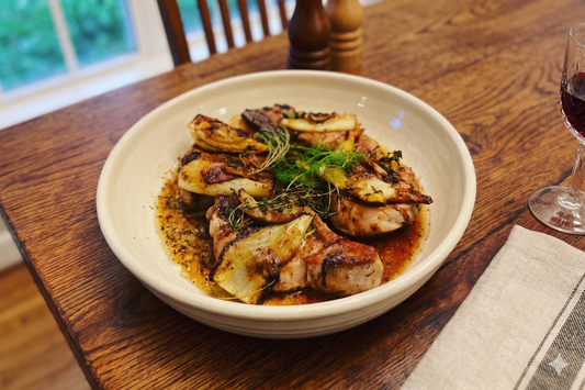 Low Carb (and Organic) Pork Chops with Fennel