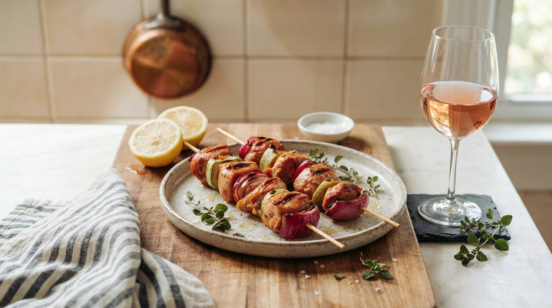 Lemon & Oregano Greek Chicken Skewers