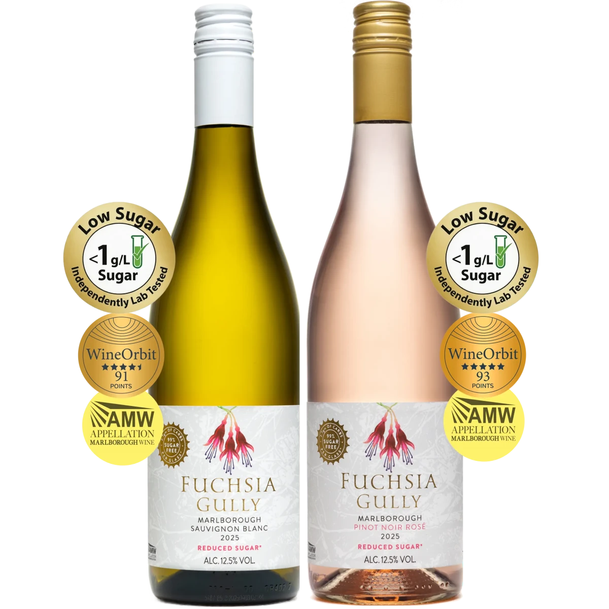Fuchsia Gully Mixed Case - Reduced Sugar Sauvignon Blanc and Rose