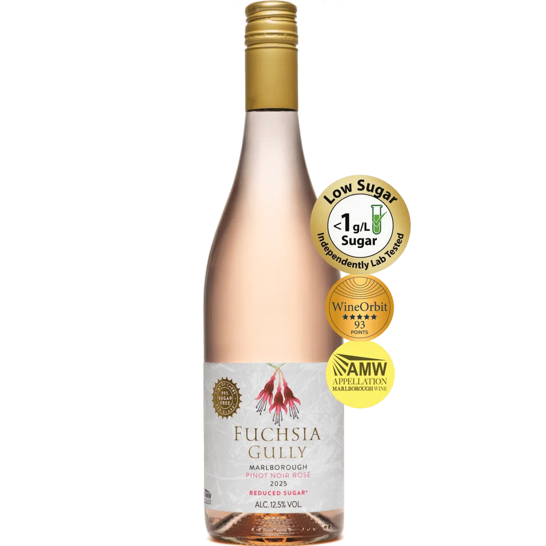 Fuchsia Gully Reduced Sugar Marlborough Pinot Noir Rose 2025