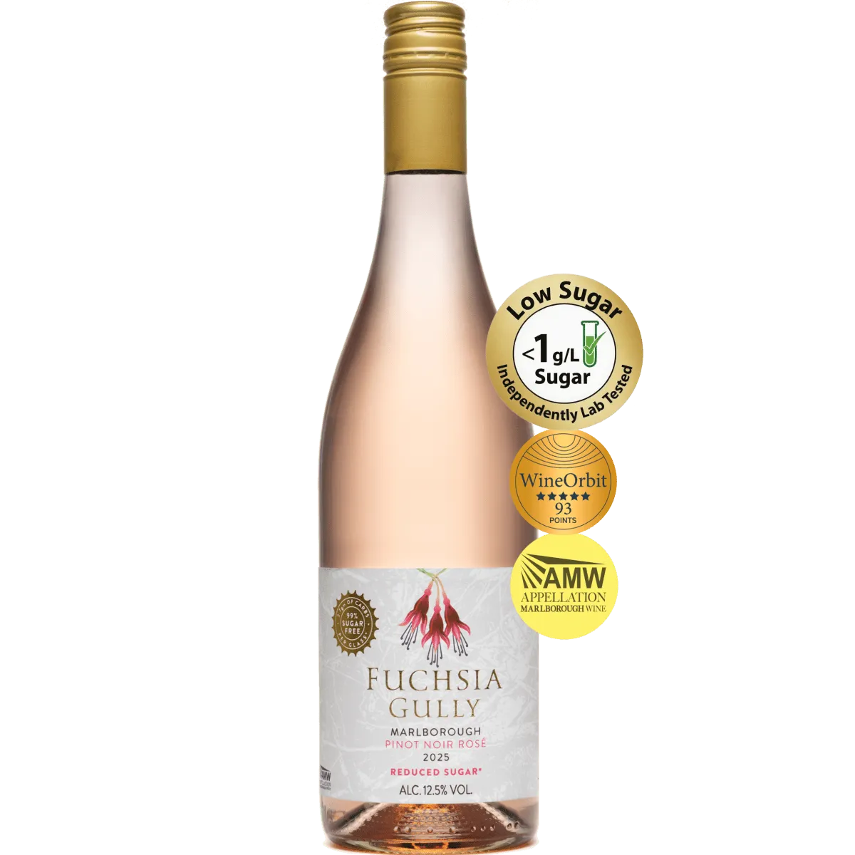 Fuchsia Gully Reduced Sugar Marlborough Pinot Noir Rose 2025