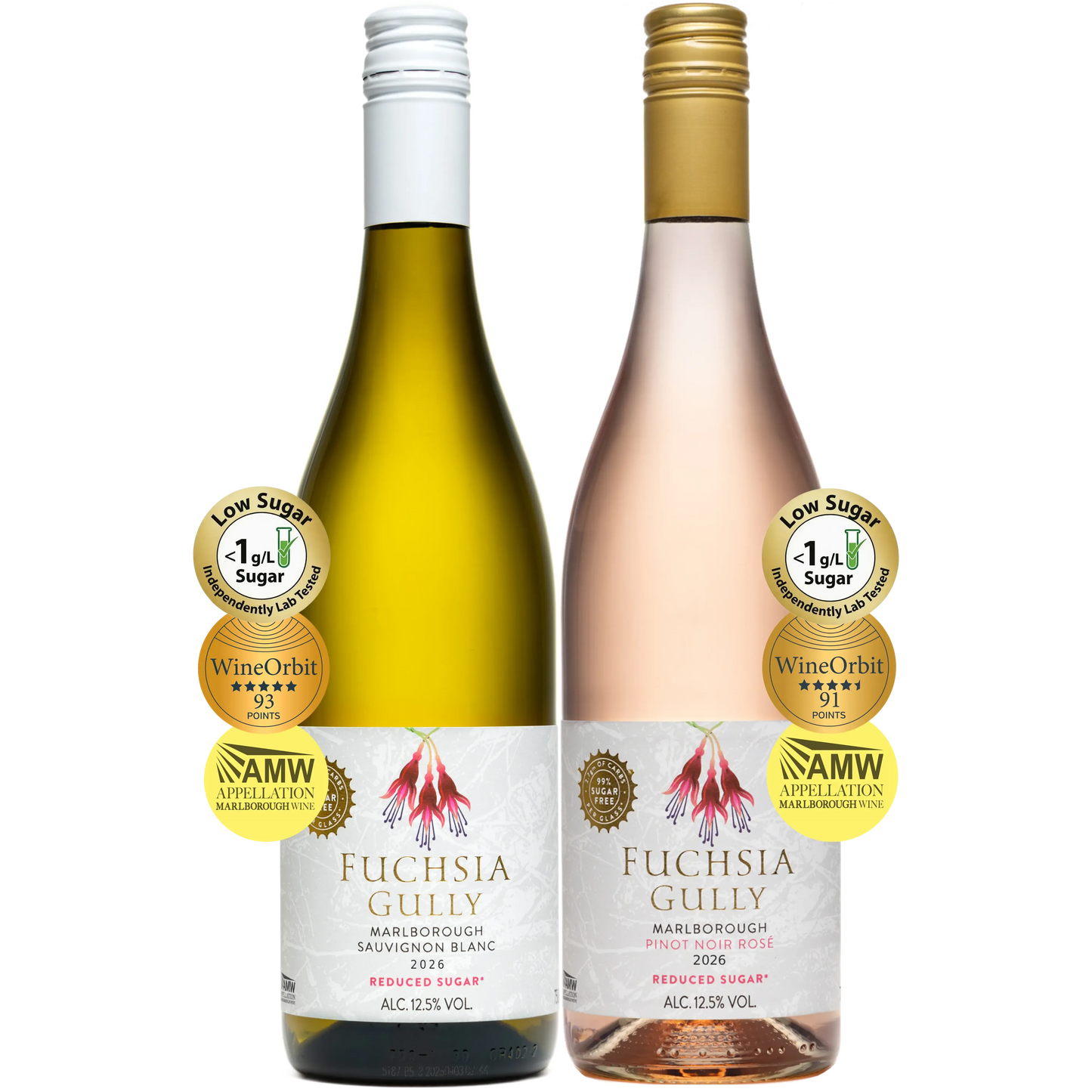 Fuchsia Gully Mixed Case - Reduced-Sugar Sauvignon Blanc and Rose