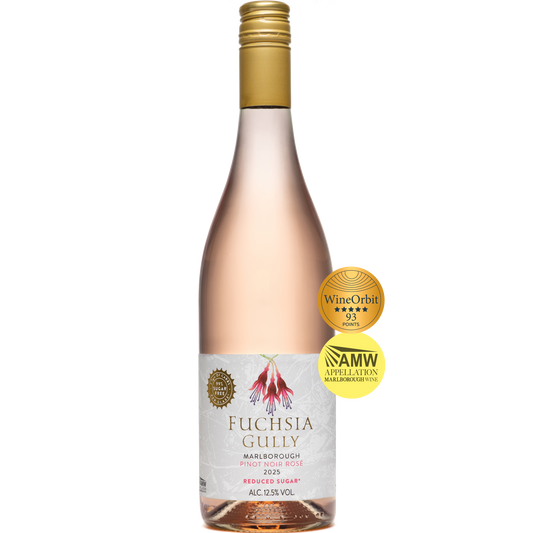 Fuchsia Gully reduced sugar and lower carb Marlborough rose.