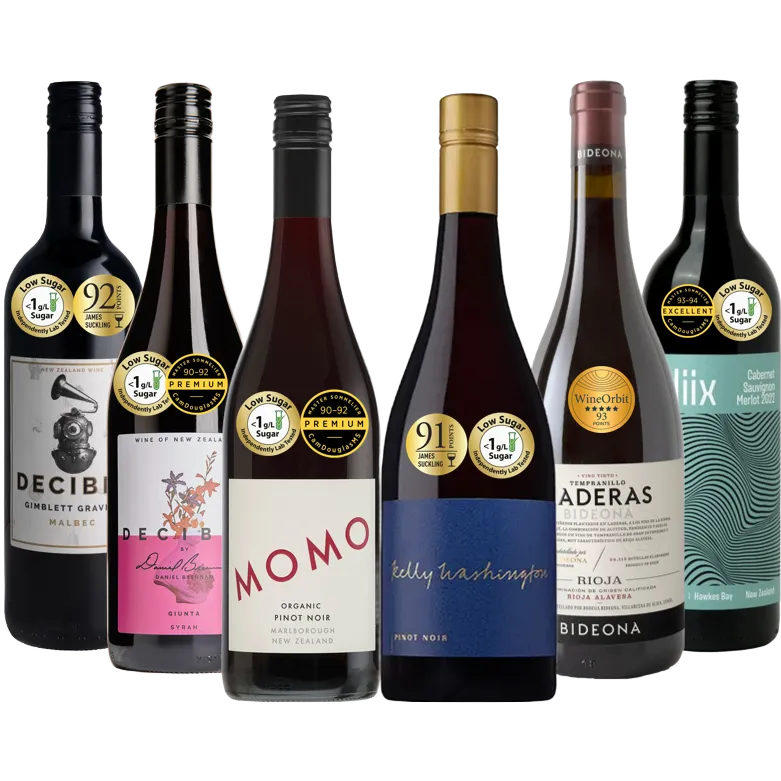 Lower Sugar Red Wines - Mixed Pack