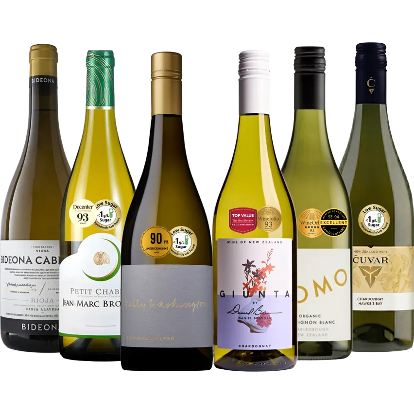 Lower Sugar White Wines - Mixed Pack